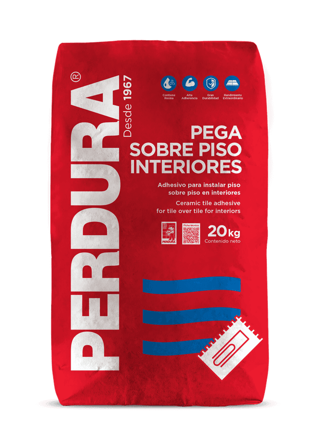 Pega Sobre Piso Gris Interiores Perdura
