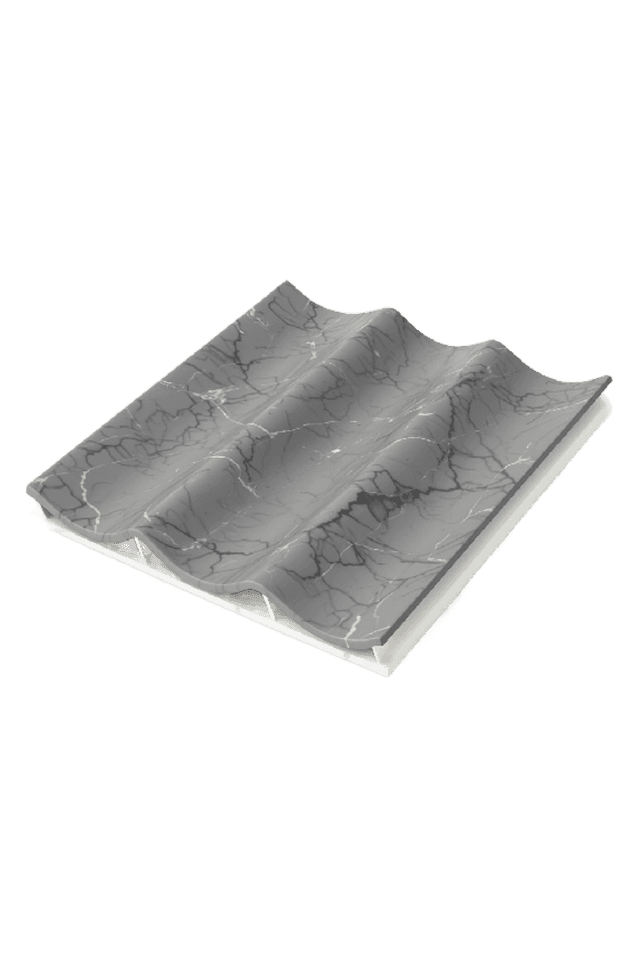 Lambrín Interior Wavy Mármol Gris 105 (22 x 295)